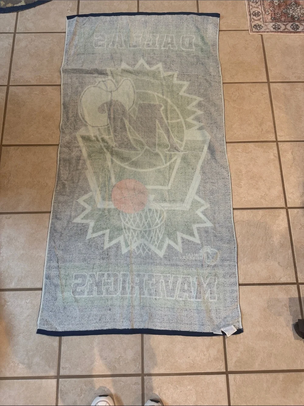 NBA Dallas Mavericks Navy, Green and Orange Team Beach Towel